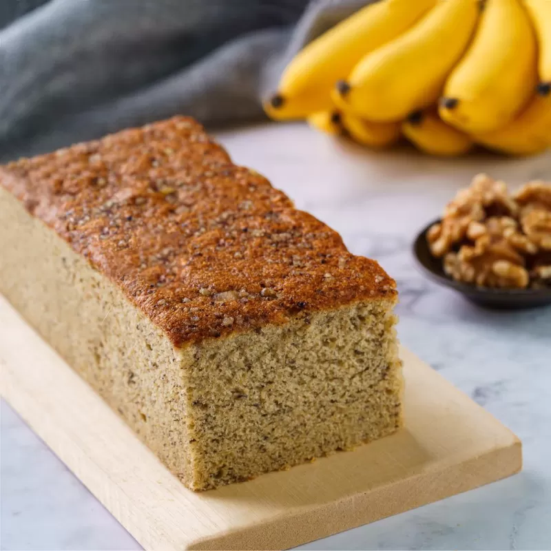 Banana Walnut Block Cake