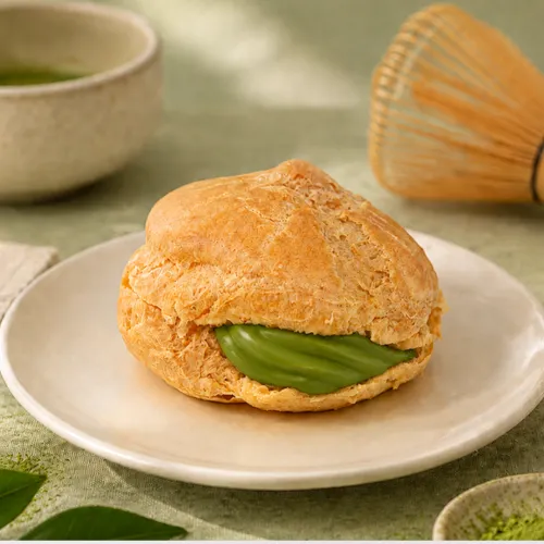 Matcha Custard Puff
