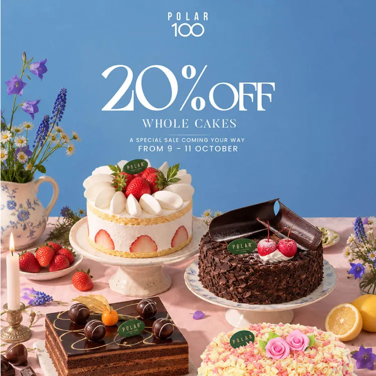 20% Off Whole Cakes