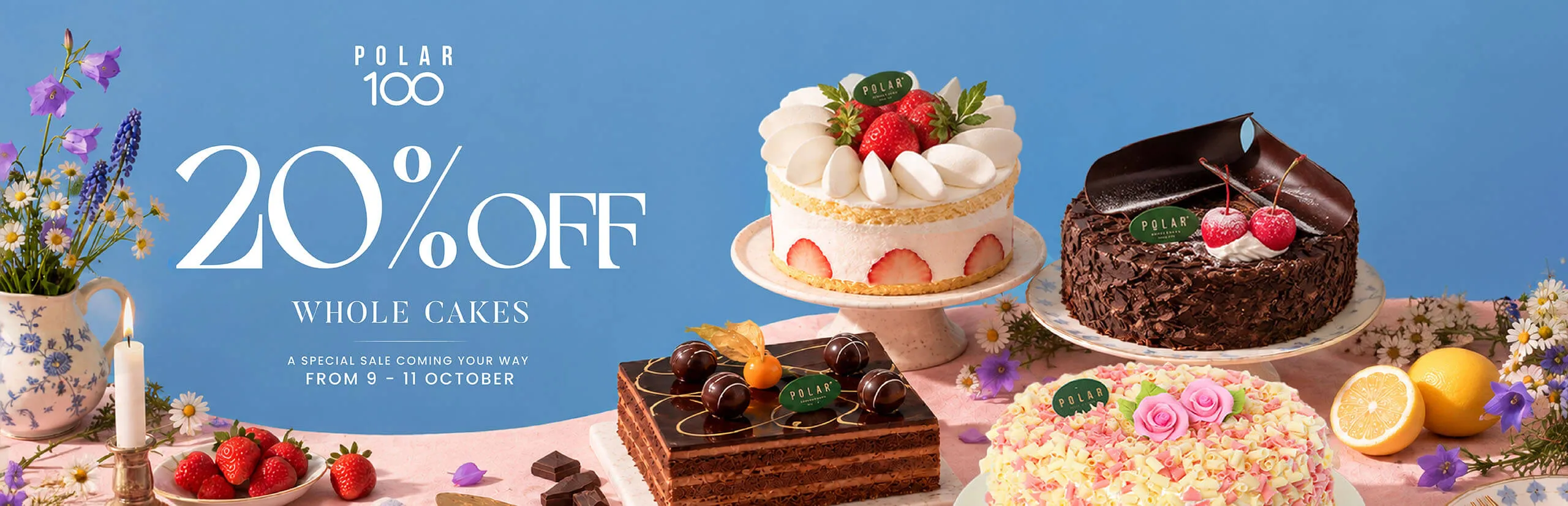 20% Off Whole Cakes