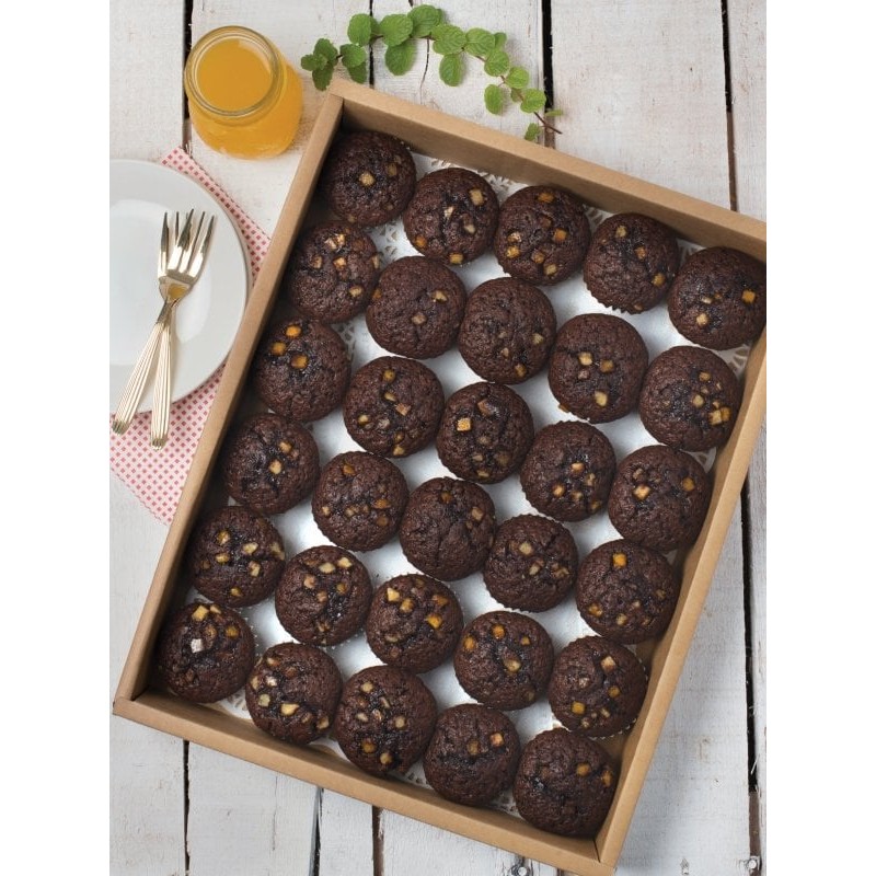 Dark Chocolate with Orange Peel Muffins