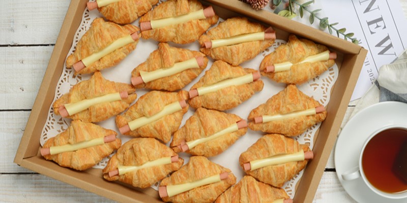 Chicken Ham & Cheese Mini Croissants