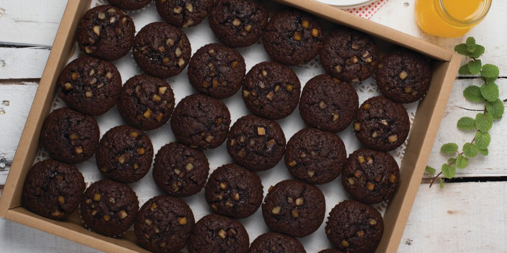 Dark Chocolate with Orange Peel Muffins