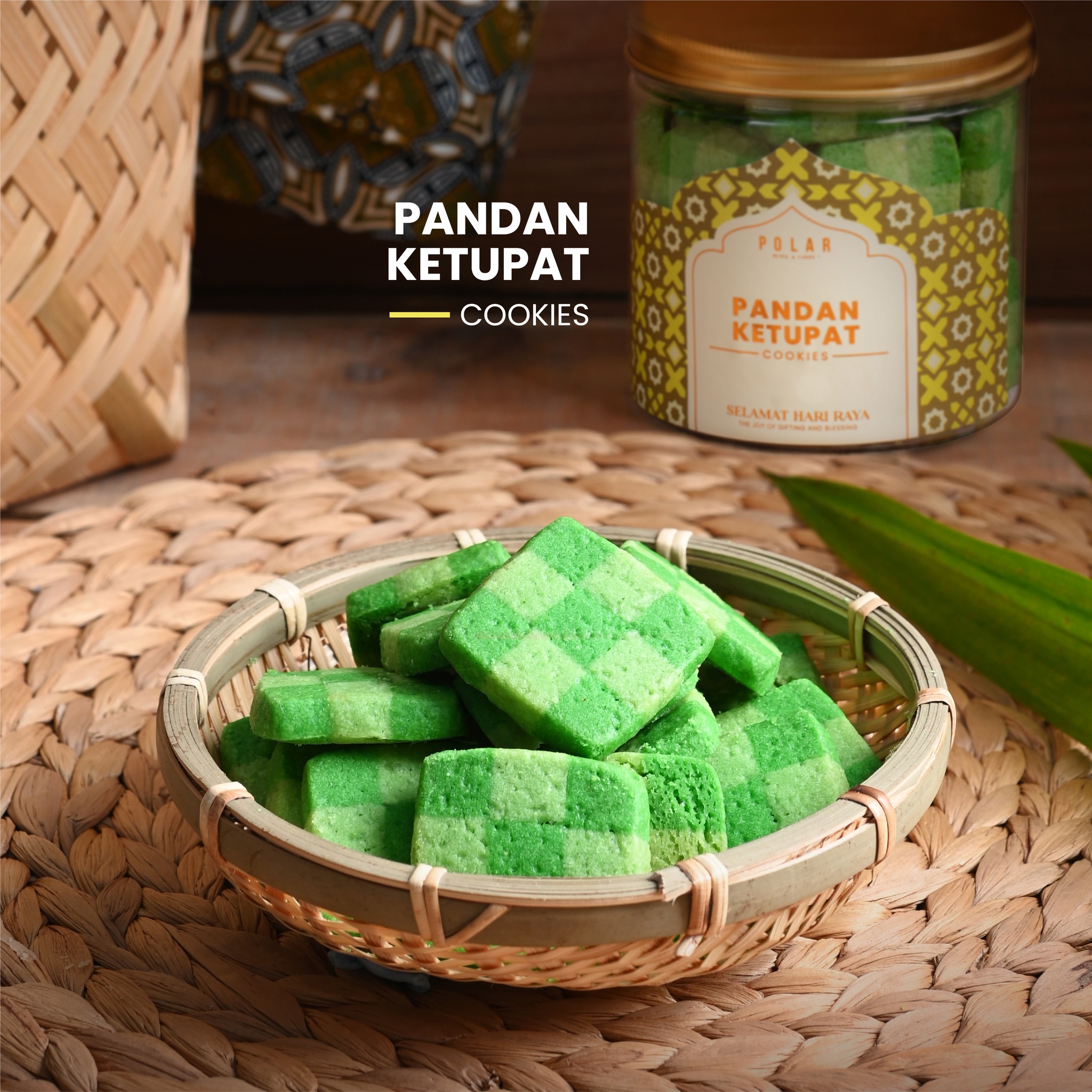 Pandan Ketupat Cookies